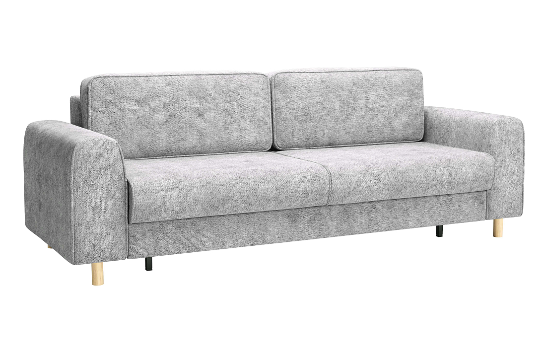 Шелдон / Диван - кровать 3-х местн. велюр sierra 1 светло-серый